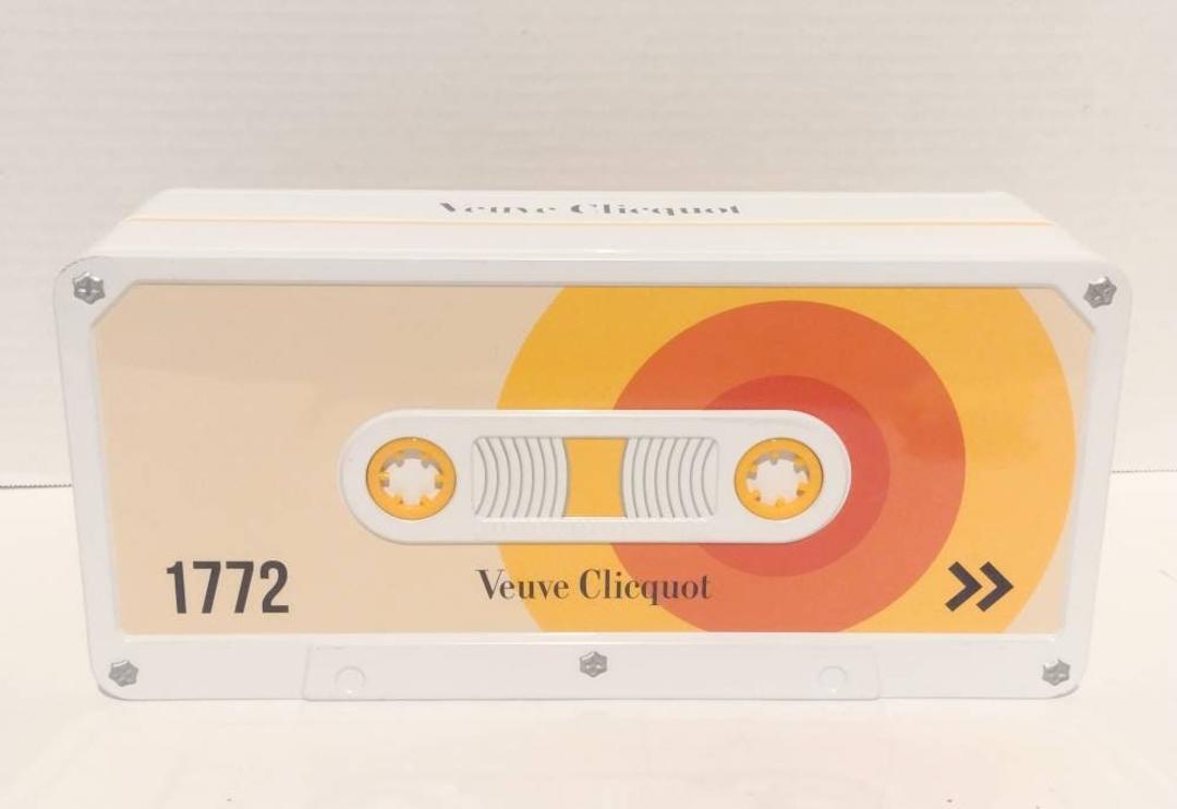 Veuve Clicquot Retro Cassette Tape Box Limited Edition Champagne Bottle