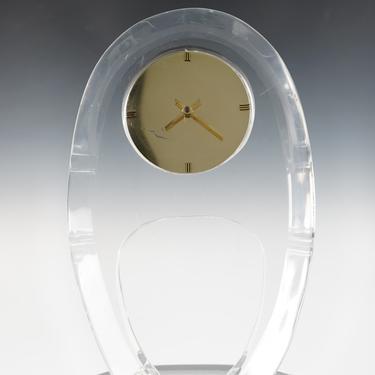 Vintage Lucite Clock by Van Teal