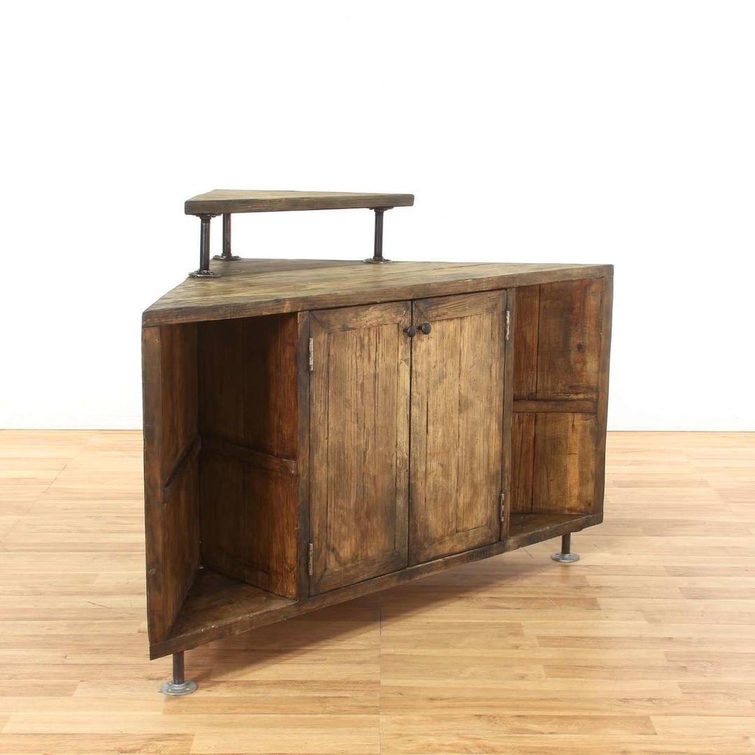 Rustic Country Farmhouse Corner Loveseat (Los Angeles