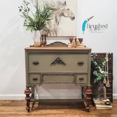 Vintage sideboard / buffet/ entryway table shipping is not free by Brushed