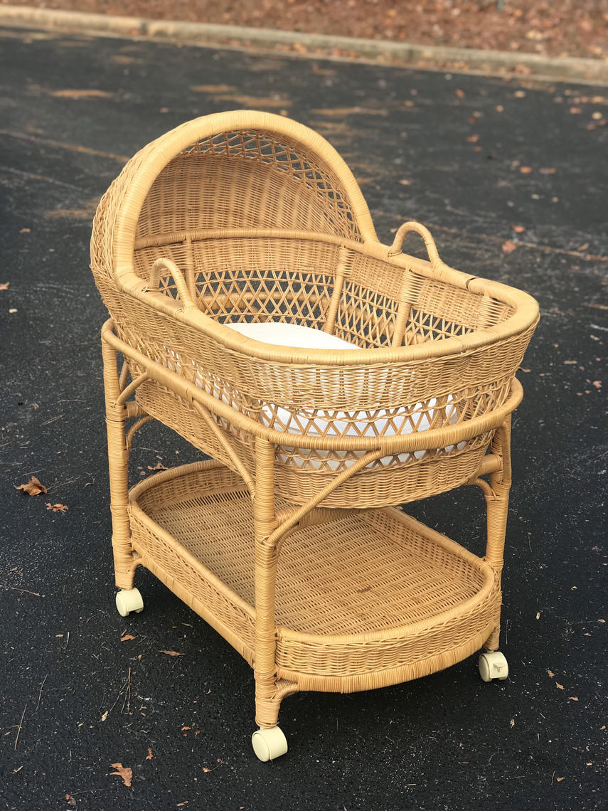 Vintage shop cane bassinet