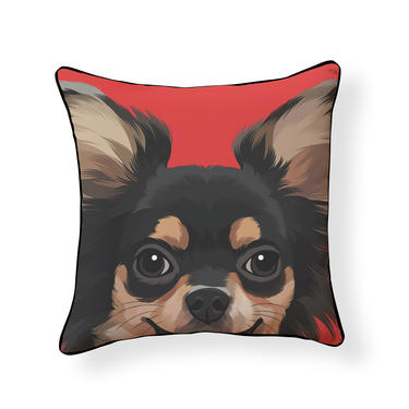 Long Haired Chihuahua Pillow