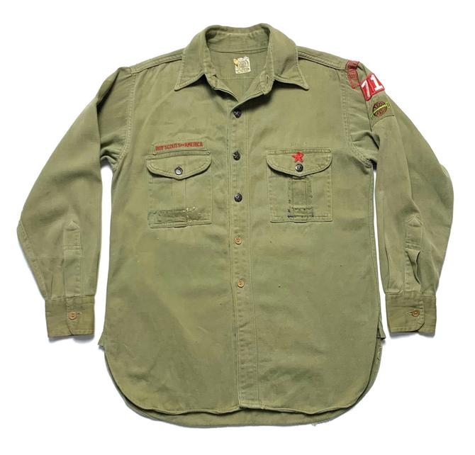▪️40’s【BOYSCOUT】VINTAGE SHIRT Vintage 1940s Boy Scouts of America Official Uniform Shirt