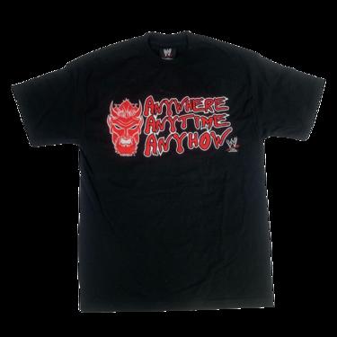 Vintage The Undertaker WWE "Anywhere Anytime Anyhow" T-Shirt