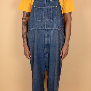 Vintage Roebucks Denim Oversize Overalls Large Oversize One Size 