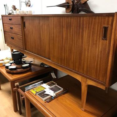 SOLD - Vintage English credenza/buffet/media center.
