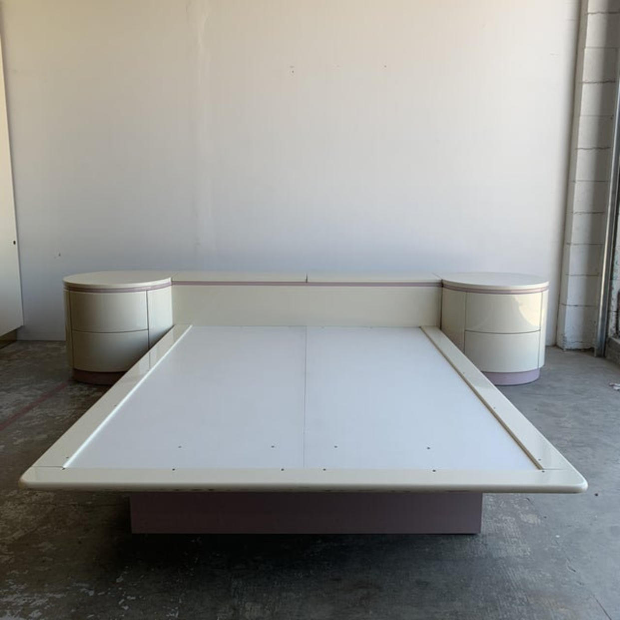 1980s Queen Platform Bed in Lacquer | Vintage On Point - Los Angeles ...