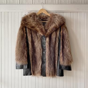 Vintage I Magnin Fur Leather Jacket XS/S