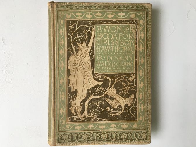 12 A Wonder Book For Girls Boys Hawthorne 60 Desings Walter Crane Houghton Mifflin And Company See Condition Greek Mythology By Luckduck From Luckduck Of Atlanta Ga Attic