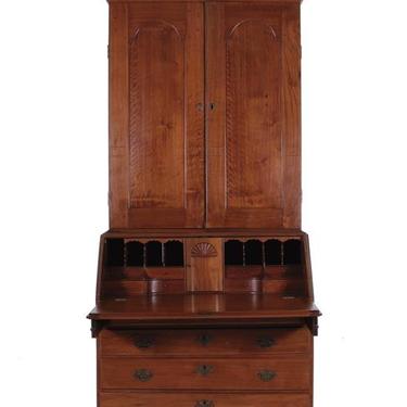 Piedmont Virginia walnut tall bureau bookcase 