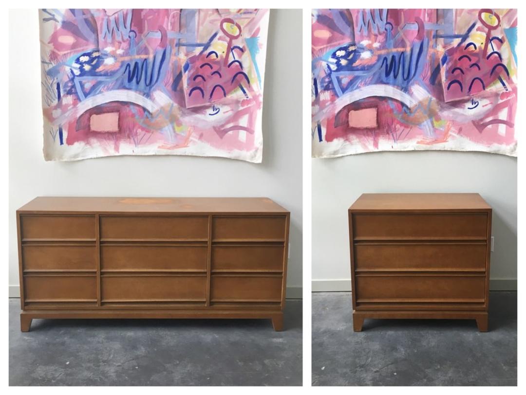 Pair Of Vintage Mid Century Modern Dressers By B P John Furniture