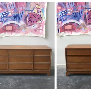 Pair Of Vintage Mid Century Modern Dressers By B P John Furniture