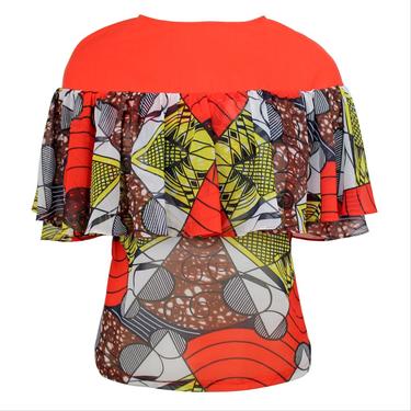 Titi Chiffon Ruffle Blouse