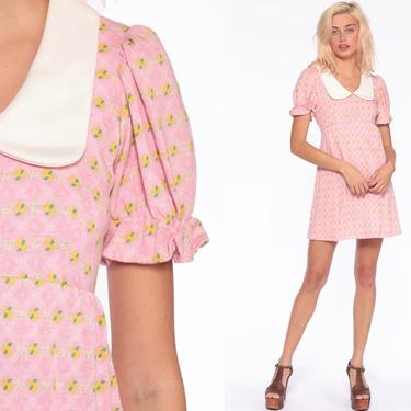 60s Babydoll Dress -- Pink Peter Pan Mod | Shop Exile - Tucson, AZ | ATTIC