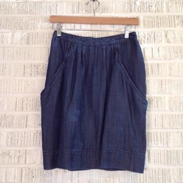 Zara Woman Size S Indigo Skirt