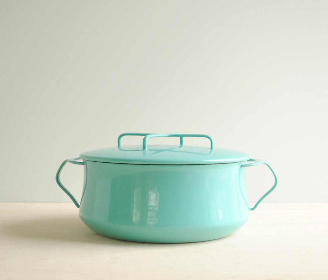 Dansk Kobenstyle Dutch Oven  4 Qt. Green Enamel Pot with Lid