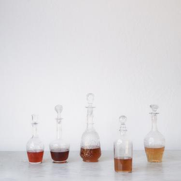 Collection of Petite Vintage Carafes