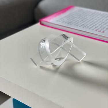 Bookshelf Knot, Object for the Home, Art Knot, Knot Sculpture, Acrylic Knot, Love Knot, Lucite Sculpture, Lucite Knot, Birthday Gift,Wedding 