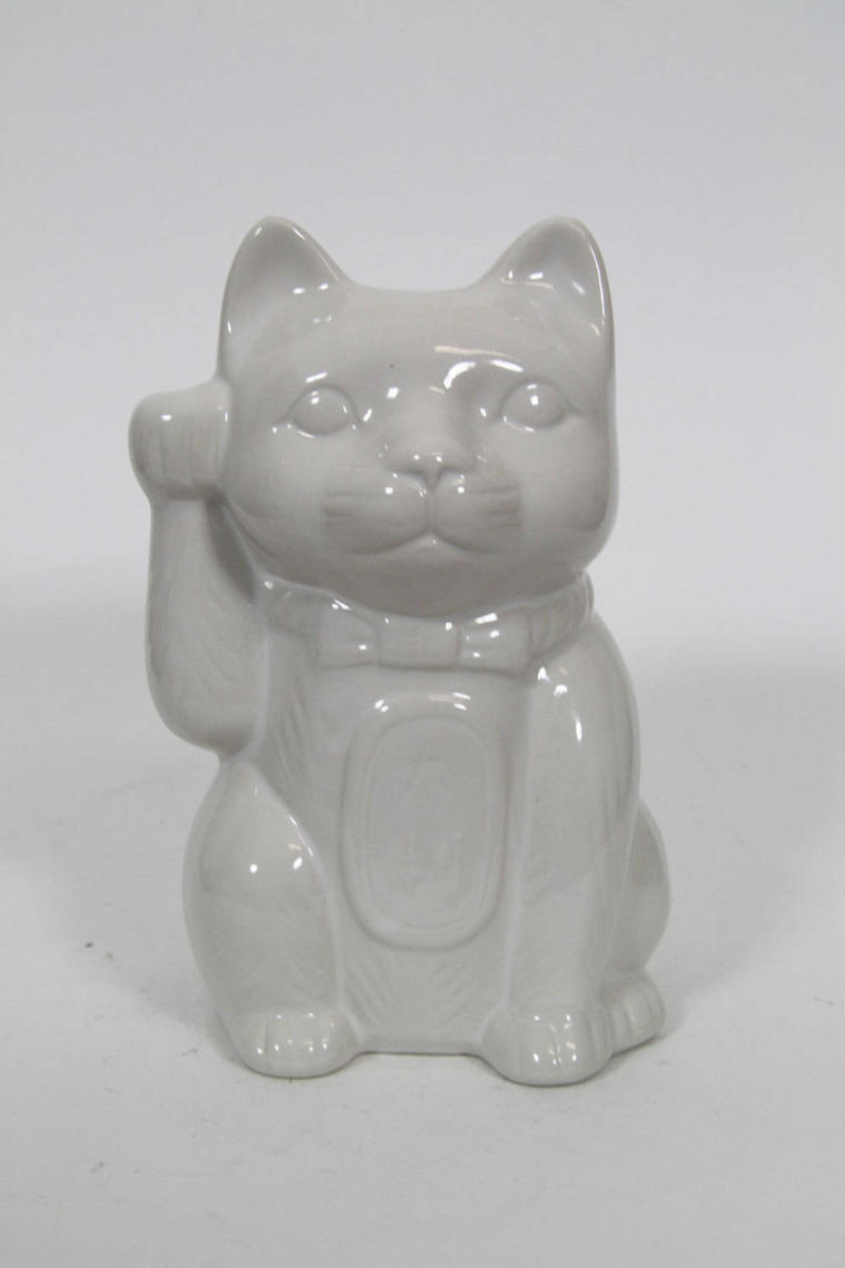 Vintage Lucky Cat Japanese Incense Burner Tiki Cup Mug Vintage