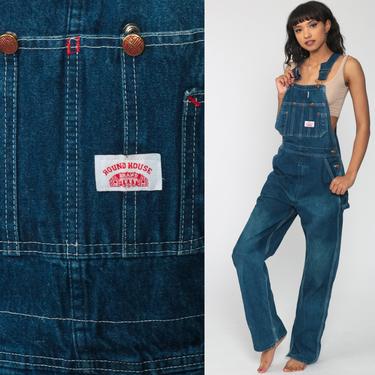 Denim Overalls Pants S -- Roundhouse Jeans 80s | Shop Exile