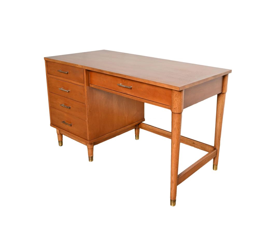 Walnut Desk Drexel Biscayne Mid Century Modern | Hearthside Home ...