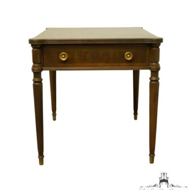 HENREDON FURNITURE Italian Provincial Banded Top 22x27" Accent End Table 