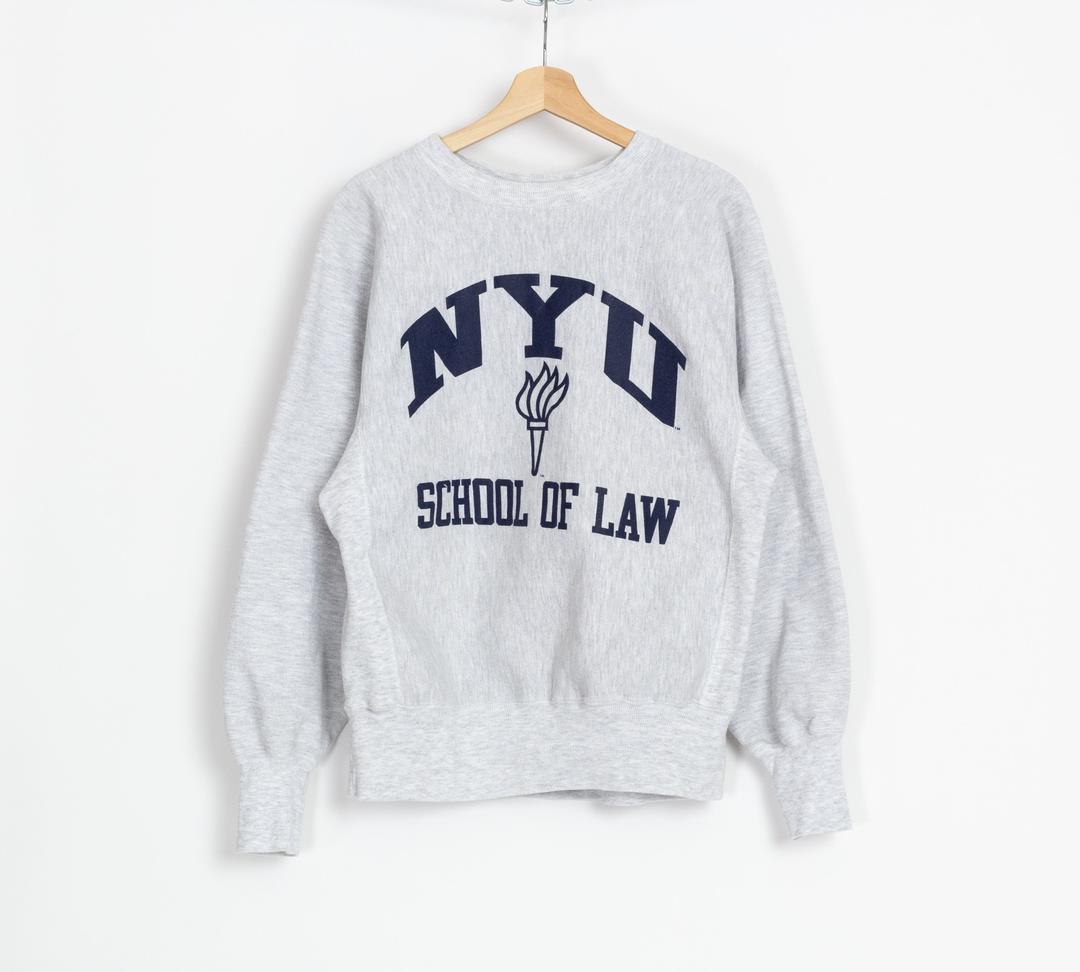 90s NYU School Of Law Champion Reverse Weave Sweatshirt - | Flying