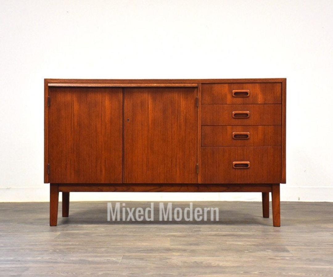 Swedish Modern Teak Credenza Desk Mixed Modern Nashua, NH