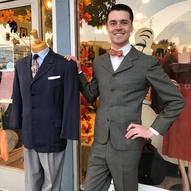 Vintage Men s Macintosh Suit for James Gleason Film Wardrobe Dated 1941 Paper Moon Vintage Los Angeles CA