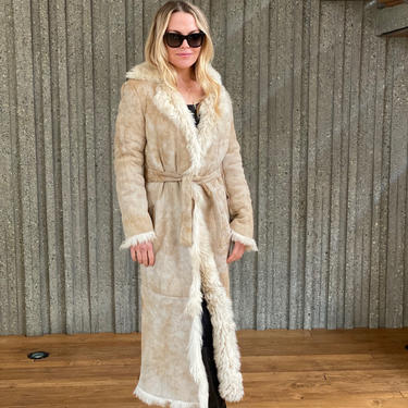 Vintage 90's GUCCI Tom Ford Era Shearling Suede | Moonstone