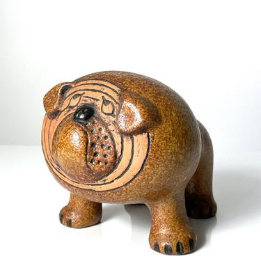 Lisa Larson Gustavsberg Midi Bulldog Sculpture Figurine 1960s 