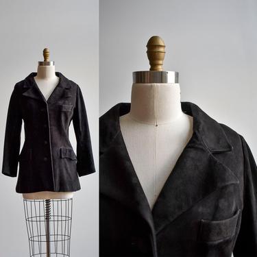 1970s Black Suede Jacket 