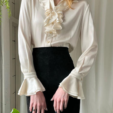 St. John buy White Silk Top