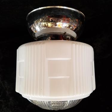 Vintage Single Bulb Semi Flush Mount Ceiling Light