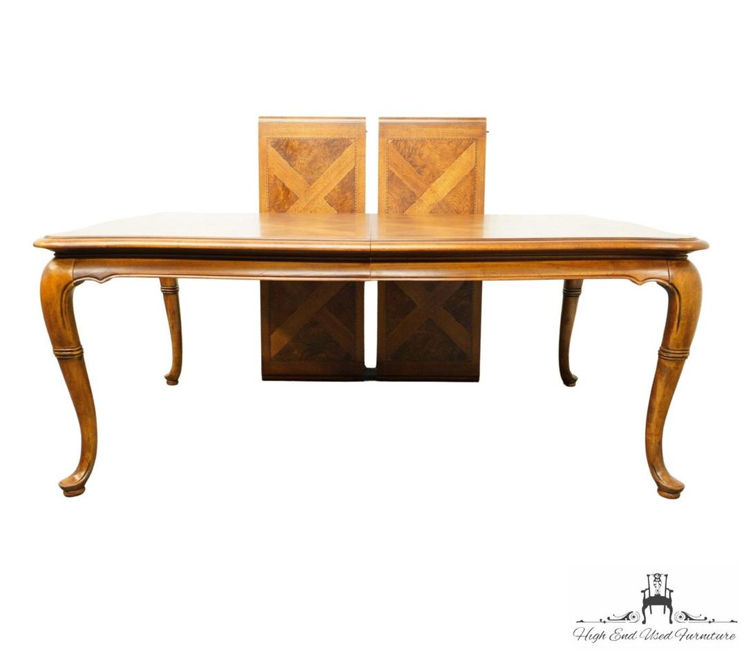 THOMASVILLE FURNITURE British Gentry Collection 110" Dining Table W. Banded Inlay High End