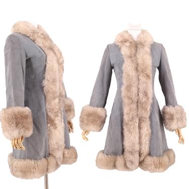 70's fur trimmed coat best sale