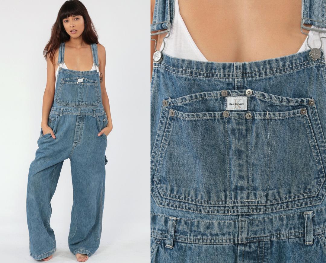 90s Calvin Klein Overalls xl -- Overalls Denim Overalls CK | Shop