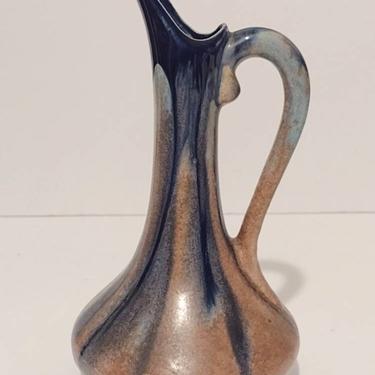 Vintage Faiencerie Thulin-Style Pottery Ceramic Vase Pitcher Art Deco Belgium 8&amp;quot; 