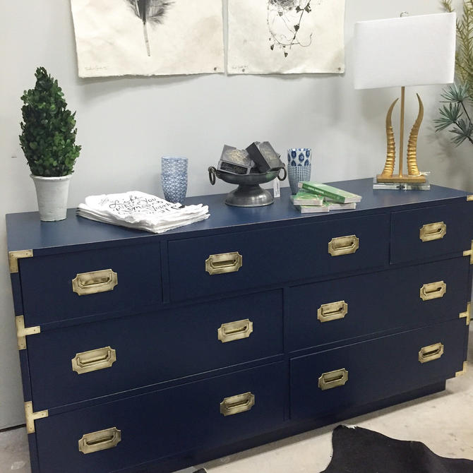 Blue campaign dresser by StylishPatina from Stylish Patina of Falls