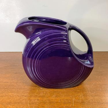 Vintage Fiestaware Plum Disc Pitcher Homer Laughlin Retired Color 