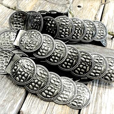 VINTAGE: Stretchy Metal Snake Scale Belt - Elastic | Dan display picture 2