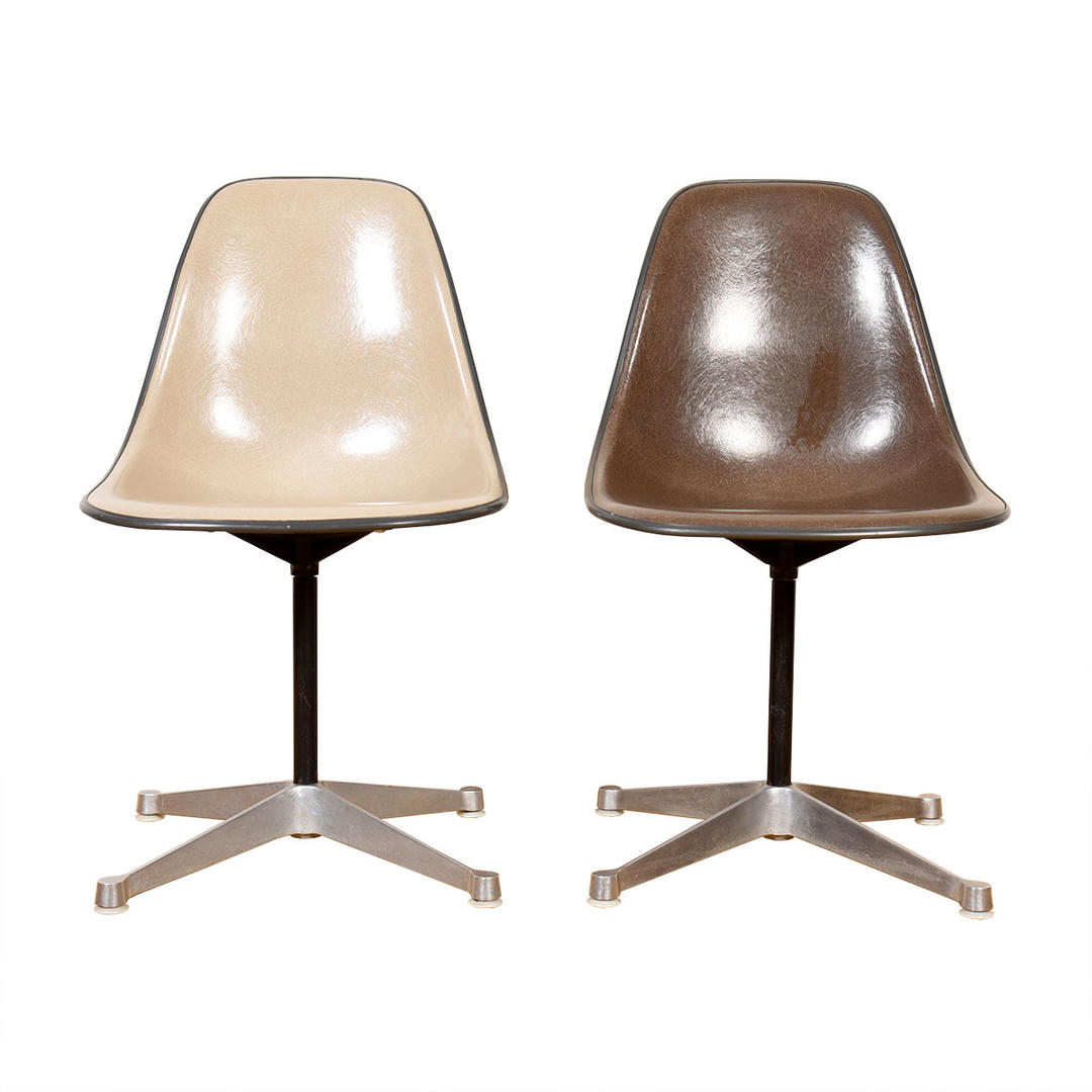 Pair of Vintage Eames Shell Chairs for Herman Miller Modern Mobler