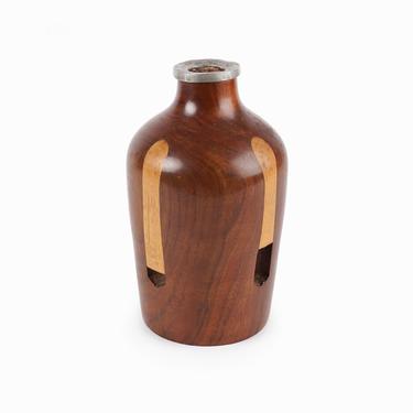 Bob Gillis Wooden Vase Hand Turned Mid Century Modern 