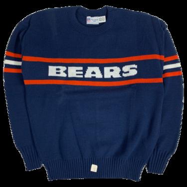 Vintage 80s Chicago Bears Sweater L Cliff Engle ProLine Football