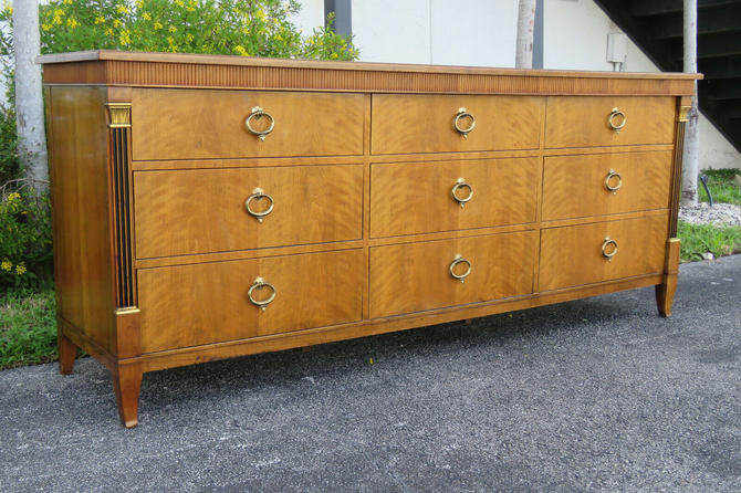 Hollywood Regency Long Dresser Tv Media Console Bathroom Vanity By Baker 1625 From Hollywood Antiques Center Of Ft Lauderdale Fl Attic