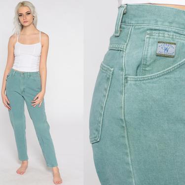 Kensie Jeans Mid-rise jeans Mint green color Real - Depop