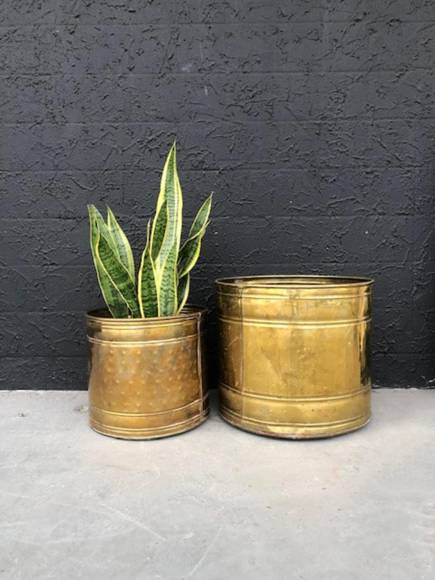 Brass Vintage Planter | Revival Vintage | North Loop - Austin, TX