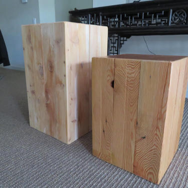 Timber Block Side Table 