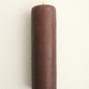 Brown Beeswax Pillar Candle