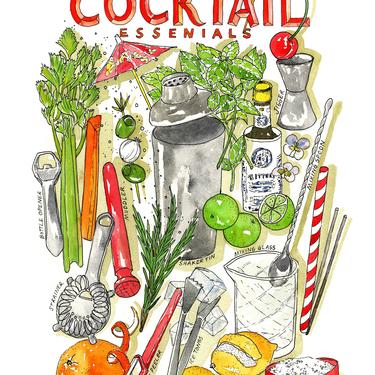 Cocktail Essentials Kitchen Towel